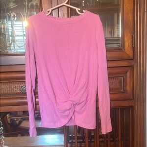 Cat & Jack Vibrant Pink Ribbed Top